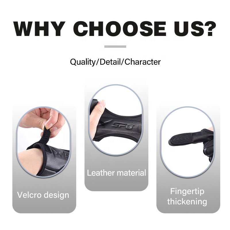 Hand Guard Factory - 3 Finger Leather Traditional Recurve Bow Deerskin