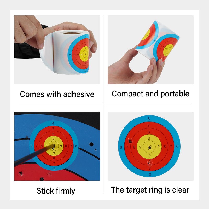 Self Adhesive Target Paper Factory - 3 Inch Compound Recurve 200 Sheets