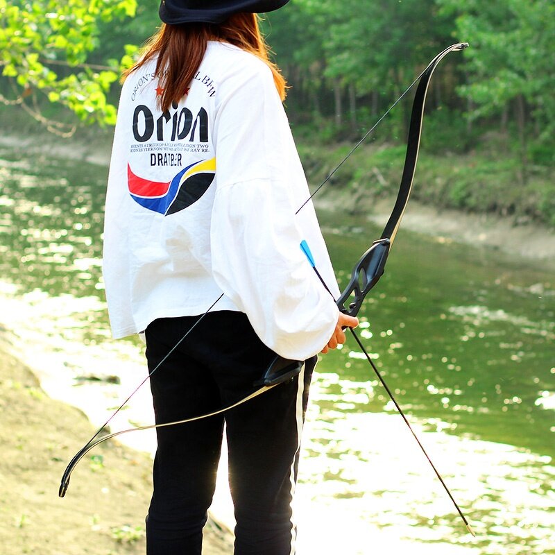 Recurve Bow Factory - Takedown Metal Riser Carbon Arrow Rest 30-50 Lbs