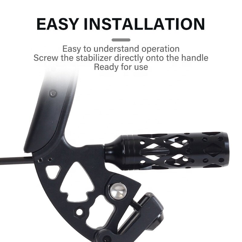 Compound Bow Stabilizer Factory - 5'' Metal Adapter Weight Vibration Dampening