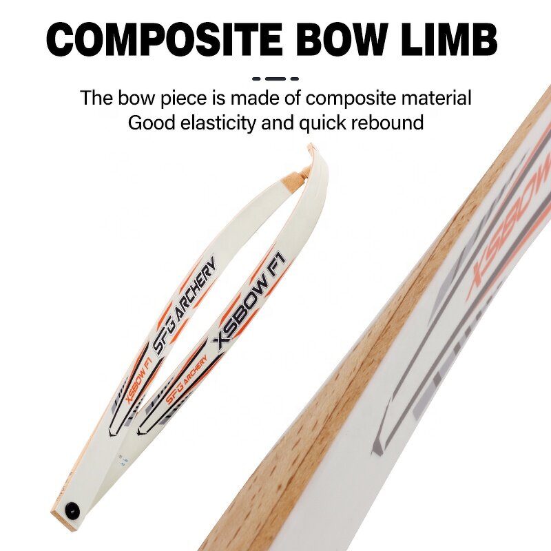 Recurve Bow Set Factory - 18-38 Lbs Wooden Riser Competition Beginner