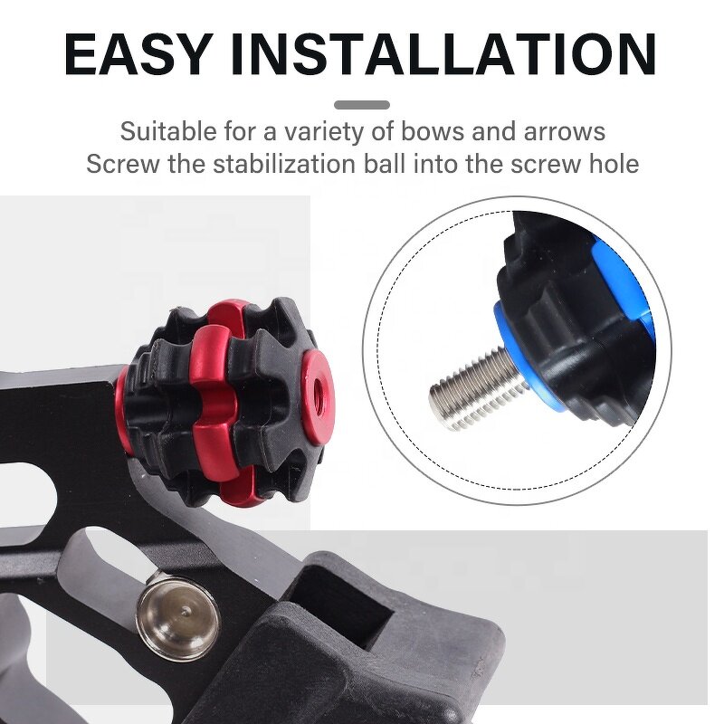 Compound Bow Stabilizer Factory - Vibration Damping Aluminum Alloy Ball Handle