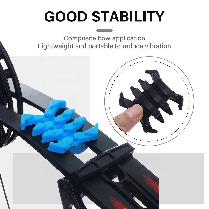 Compound Bow Limb Stabilizer Factory - Crab Shape Rubber Shock Absorber