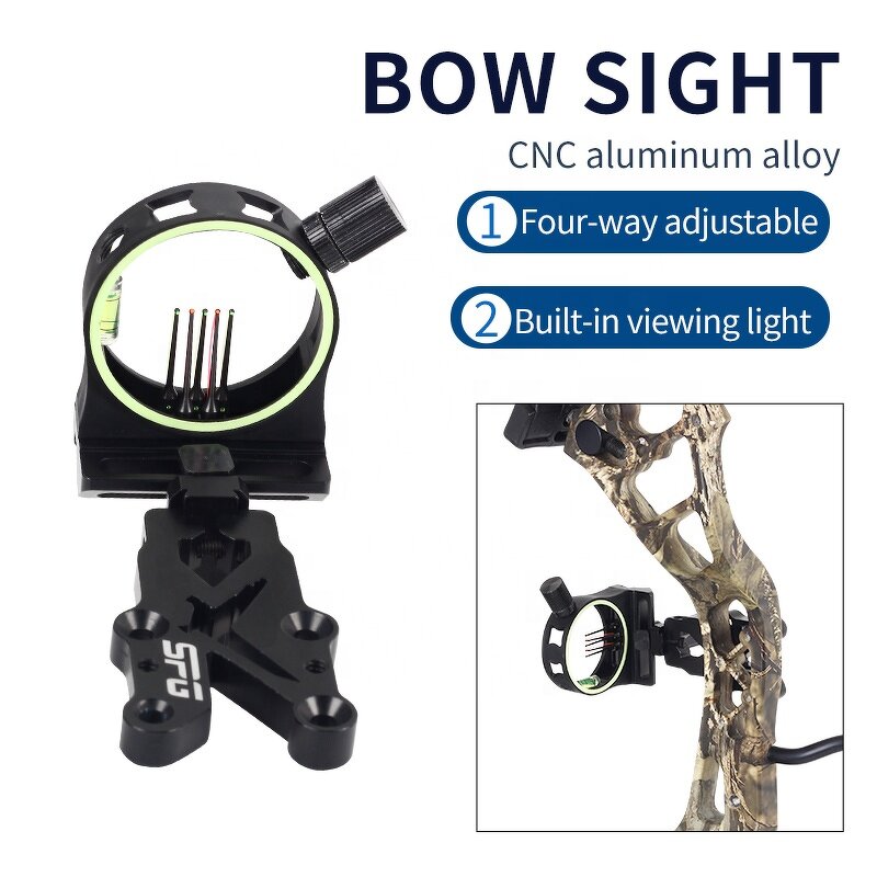 Compound Bow Sight Factory - Scope Adjustable Metal Hunting Professional