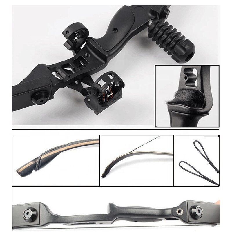 Takedown Recurve Bow Factory - Aluminium Alloy Riser Mixed Carbon Arrow