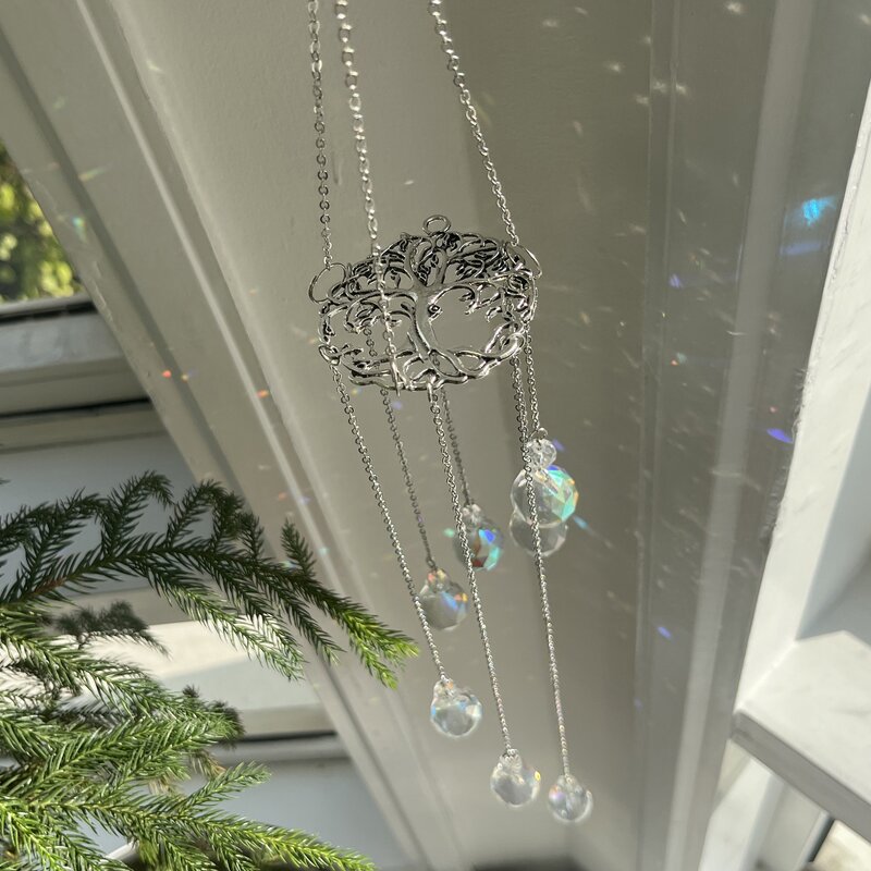 Sun Catcher Supplier - OEM Tree of Life Crystal Glass Balls