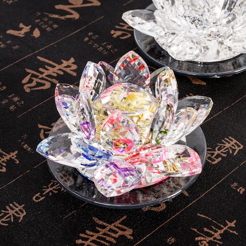 Crystal Lotus Supplier - OEM Wholesale Feng Shui Glass with Led Base