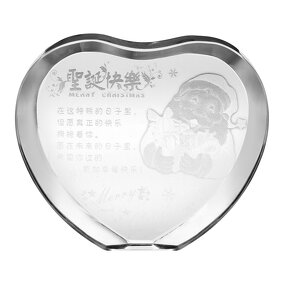 Crystal Paperweight Supplier - OEM Wholesale Custom Sublimation Heart