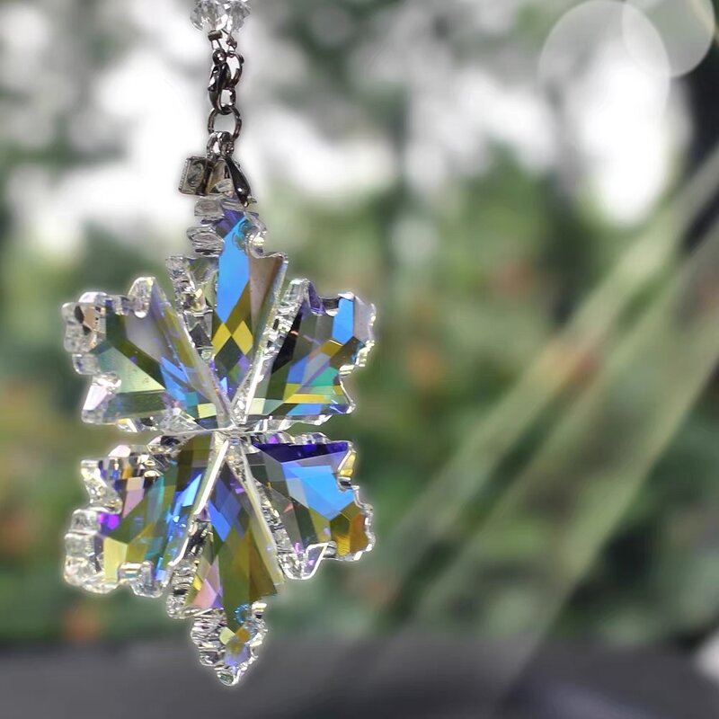 Crystal Snowflake Manufacturer - OEM 2025 Colorful Glass Christmas Ornaments