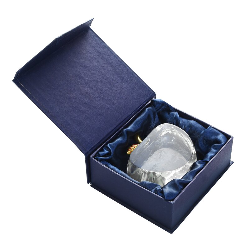 Crystal Apple Manufacturer - OEM Hot Sale 3d Laser Carved K9 Glass