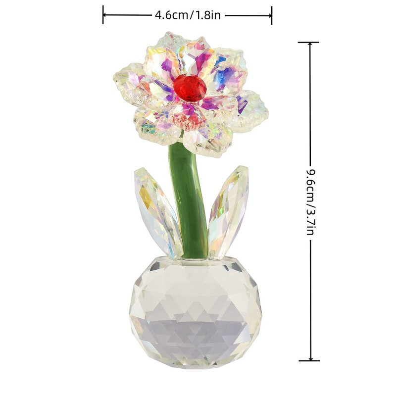 Crystal Sunflower Factory - OEM AB Color Table Flower Ornament