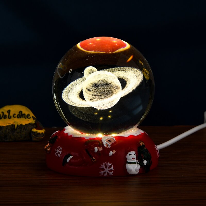 Crystal Ball Lamp Manufacturer - OEM 3d Laser Engraved Galaxy Ball