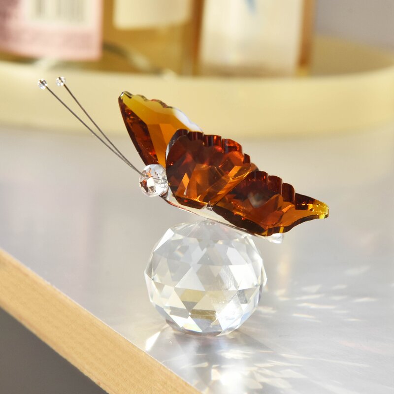Crystal Glass Butterfly Manufacturer - OEM Multi-colored 3D Stereo