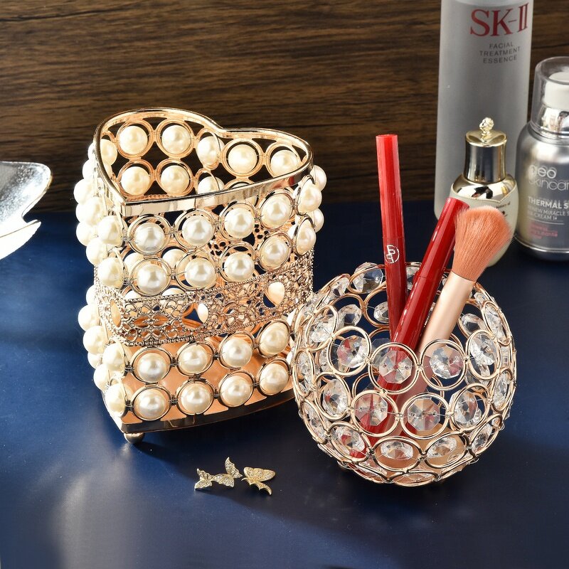 Crystal Candle Holder Supplier - OEM Luxury European Metal Brass Set