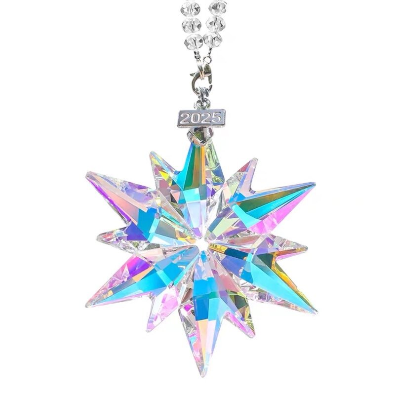 Crystal Snowflake Manufacturer - OEM 2025 Colorful Glass Christmas Ornaments
