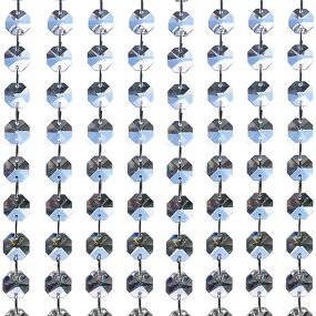 Crystal Beads Chain Supplier - OEM Hanging 14mm Clear Octagon Lamp Garland
