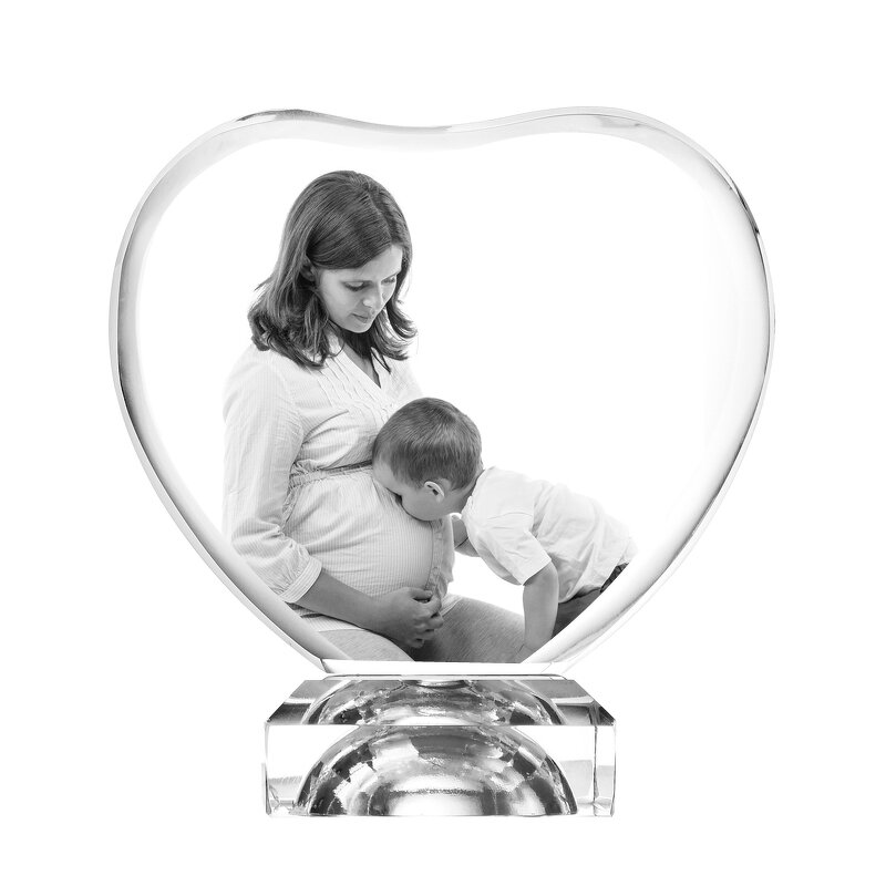 Crystal Blank Factory - OEM Custom K9 Glass Heart for 3d Engraving