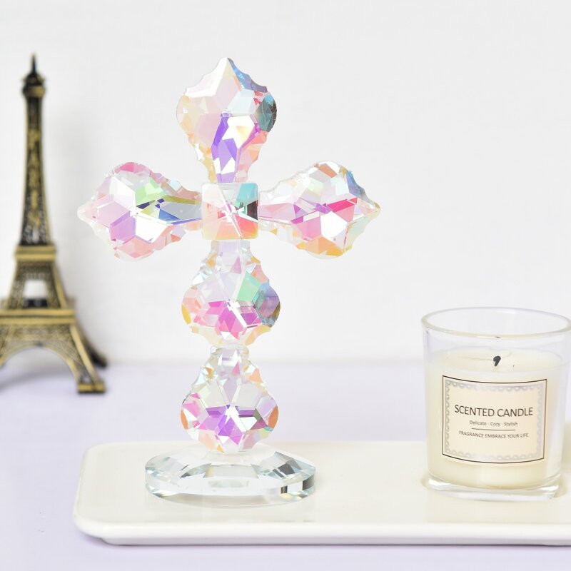 Crystal Cross Supplier - OEM Wholesale K9 Glass Tabletop Cross