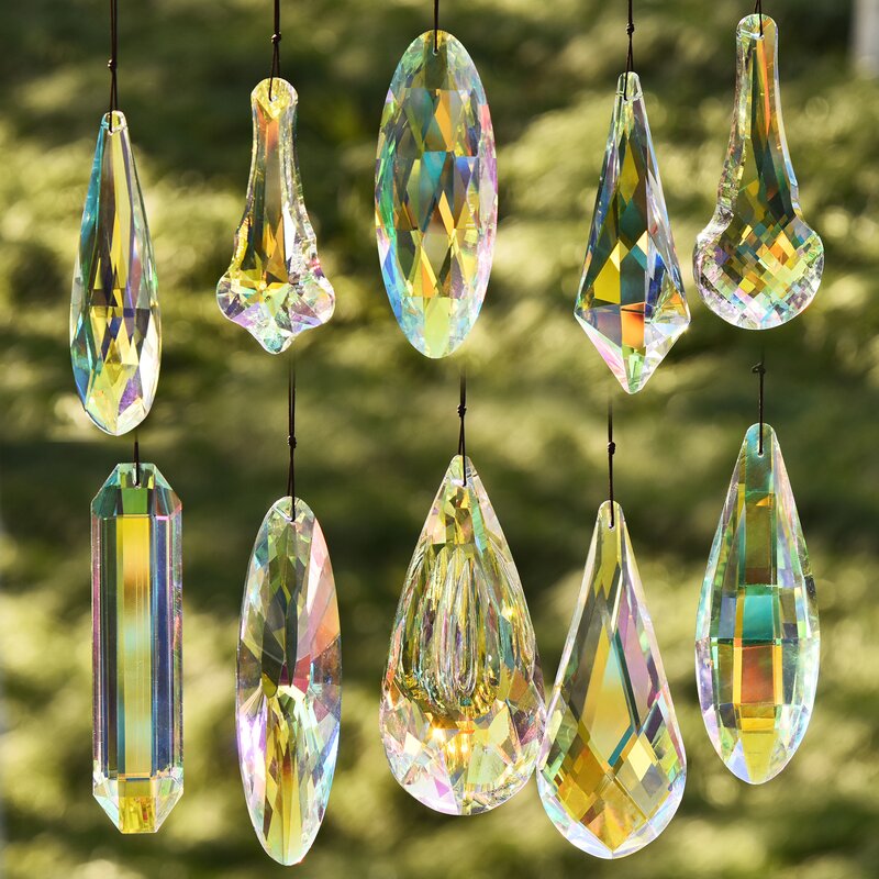Crystal Pendant Supplier - OEM Custom Hanging Large AB Suncatcher