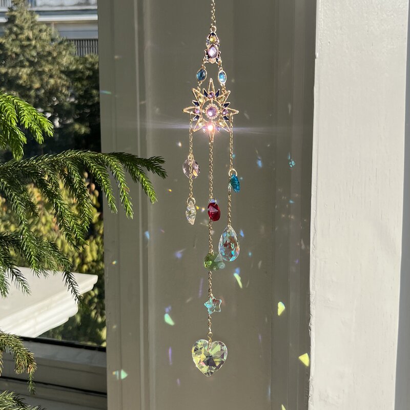 Sun Catcher Manufacturer - OEM Hanging DIY Crystal Moon Star Kit