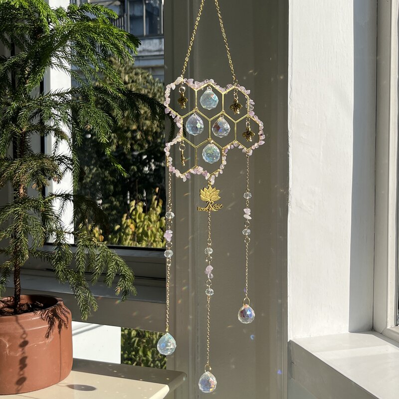 Sun Catcher Supplier - OEM Wholesale Hanging Crystal Gem Suncatcher