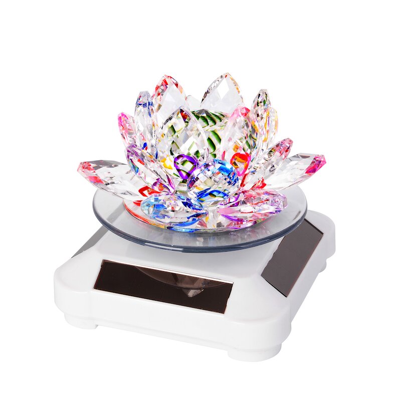 Crystal Lotus Supplier - OEM Wholesale Feng Shui Glass with Led Base