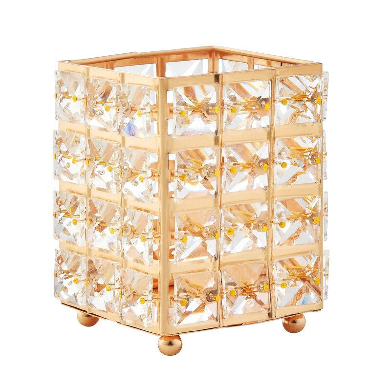 Crystal Candle Holder Supplier - OEM Luxury European Metal Brass Set