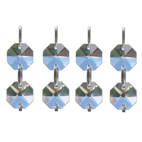 Glass Crystal Beads Supplier - OEM 14mm clear Octagon for Chandelier