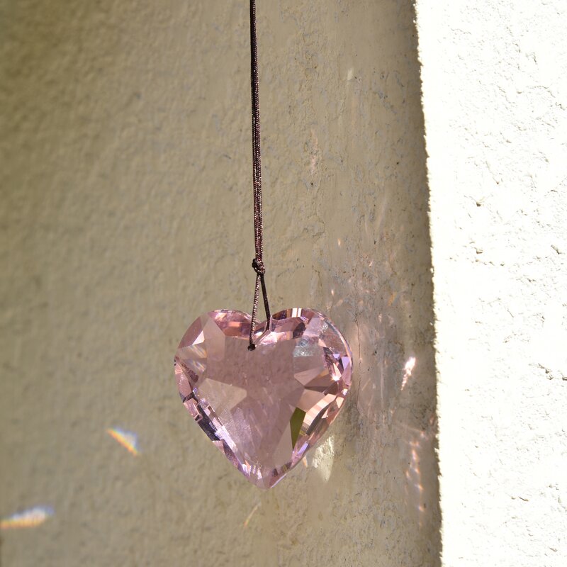 Crystal Heart Supplier - OEM Wholesale Colorful K9 Glass Love Prism