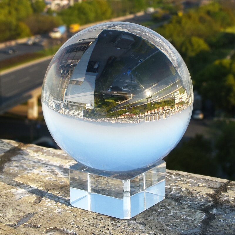 Crystal Ball Manufacturer - OEM Personalized 80mm K9 Glass with Stand