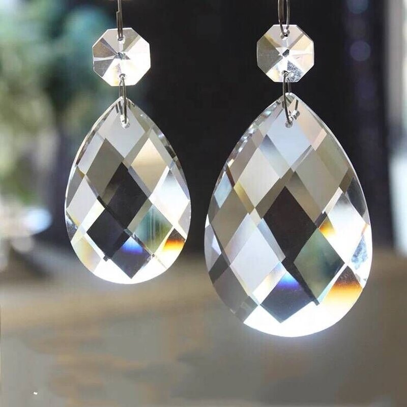 Crystal Pendant Factory - OEM Leyuan Clear Chandelier Replacement Parts