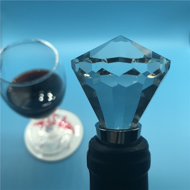 Crystal Wine Stopper Manufacturer - OEM Wholesale New Style Glass Diamond
