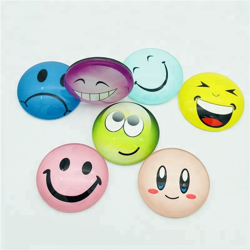 Fridge Magnet Manufacturer - OEM Custom 40mm Round Dome Glass Magnet