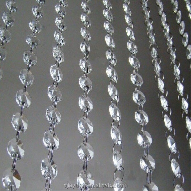 Glass Crystal Beads Supplier - OEM 14mm clear Octagon for Chandelier