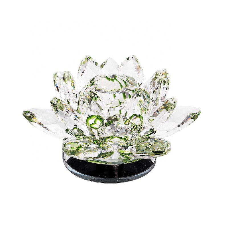 Crystal Lotus Supplier - OEM Rotatable Flower Rotating Glass with Box