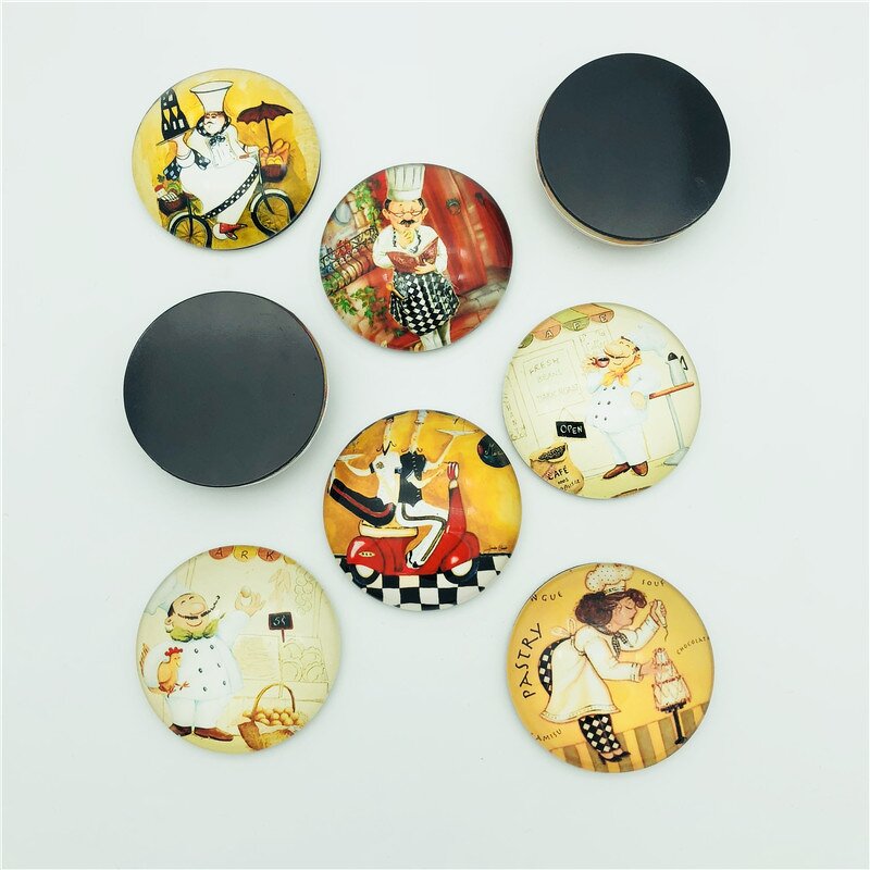 Fridge Magnet Factory - OEM LY-F1009 Glass Refrigerator Magnets