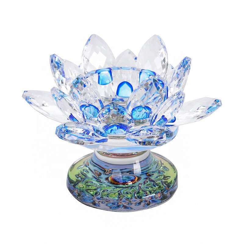 Crystal Tealight Holder Factory - OEM Wholesale Best Quality Lotus Flower
