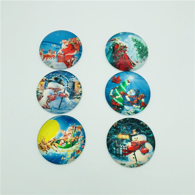 Fridge Magnet Manufacturer - OEM Crystal Glass Customized Christmas