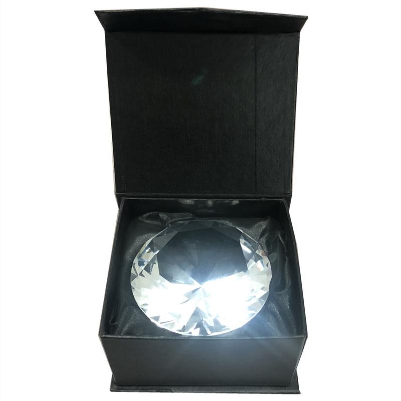 Crystal Diamond Supplier - OEM 80mm Clear Glass Paperweight Christmas