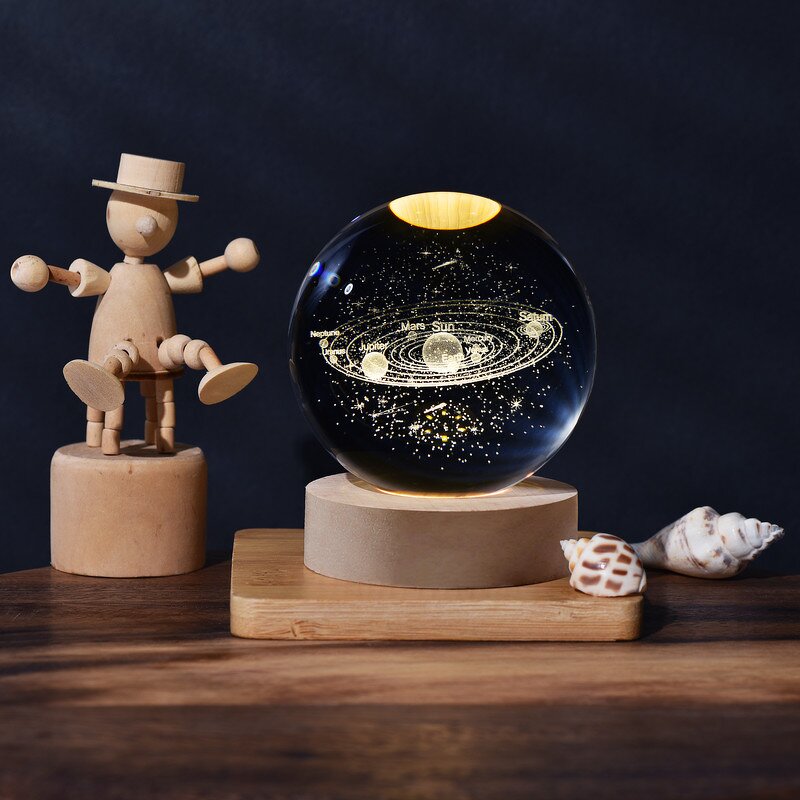 Crystal Ball Factory - OEM Wholesale 3D Laser Engraving Solar System