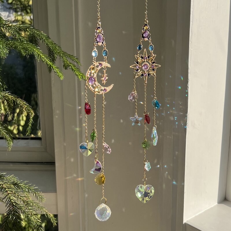 Sun Catcher Manufacturer - OEM Hanging DIY Crystal Moon Star Kit