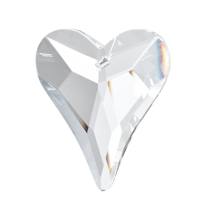 Crystal Beads Supplier - OEM Wholesale K9 Heart Shape Glass Prisms