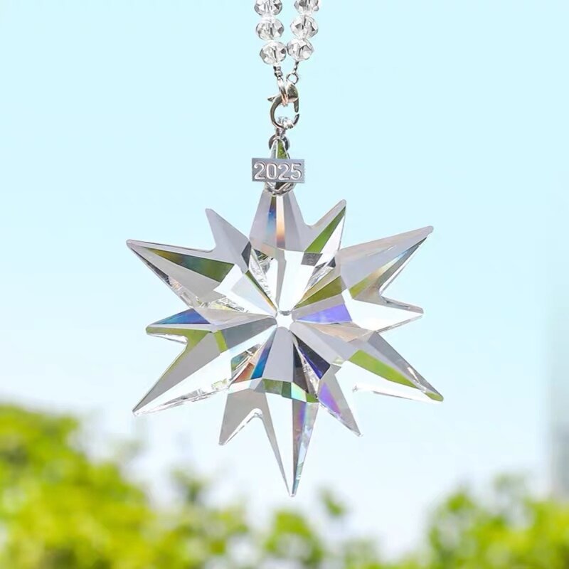 Crystal Snowflake Manufacturer - OEM 2025 Colorful Glass Christmas Ornaments