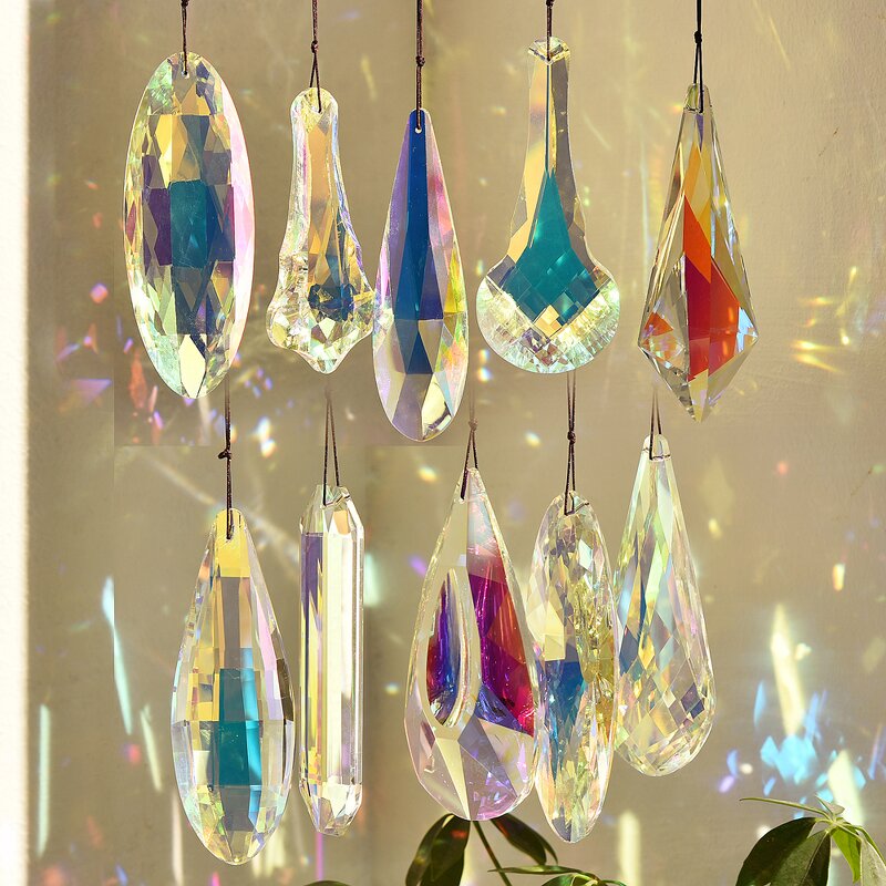 Crystal Pendant Supplier - OEM Custom Hanging Large AB Suncatcher