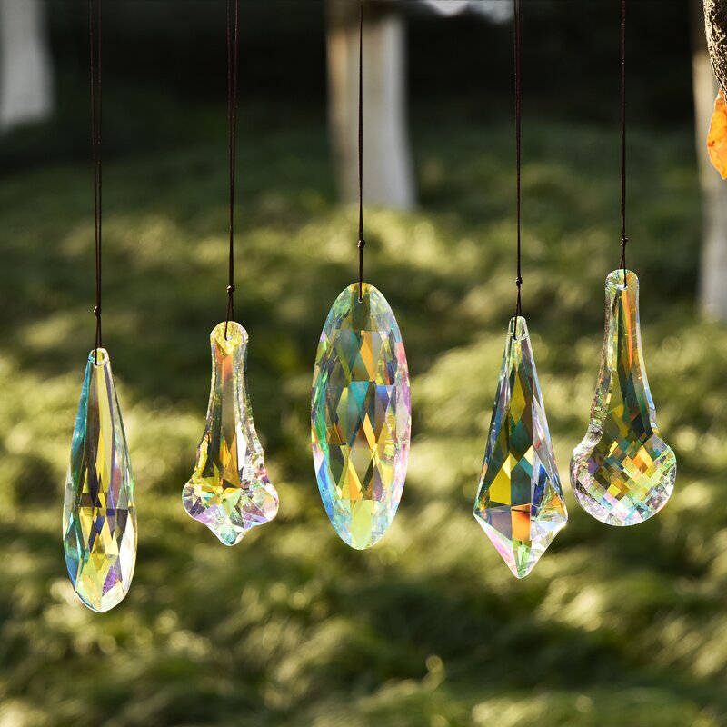 Crystal Pendant Supplier - OEM Custom Hanging Large AB Suncatcher