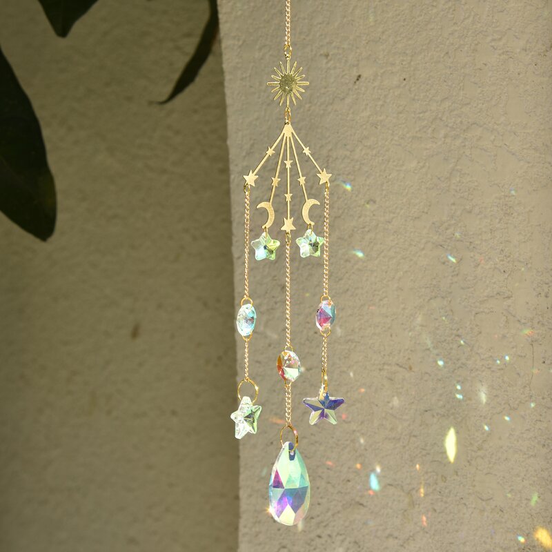 Wind Chimes Factory - OEM Wholesale Hanging Crystal Moon Stars