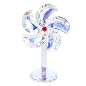 Crystal Ornament Supplier - OEM Clear AB Color Windmill Model