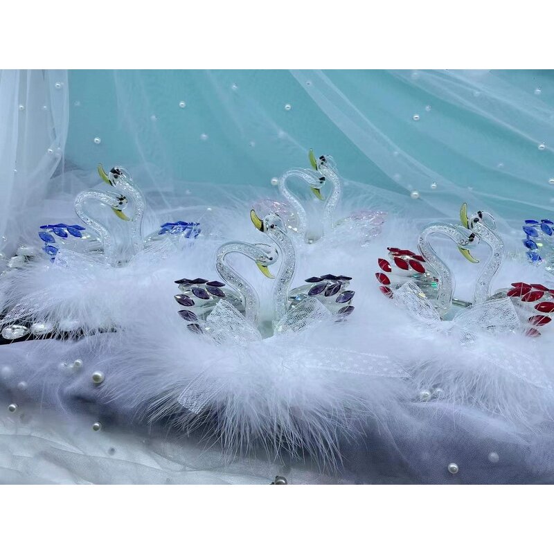 Crystal Swan Figurine Supplier - OEM Custom Various Series Glass Paperweight