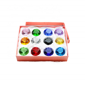 Crystal Glass Diamond Supplier - OEM Wholesale Colorful Custom Paperweight