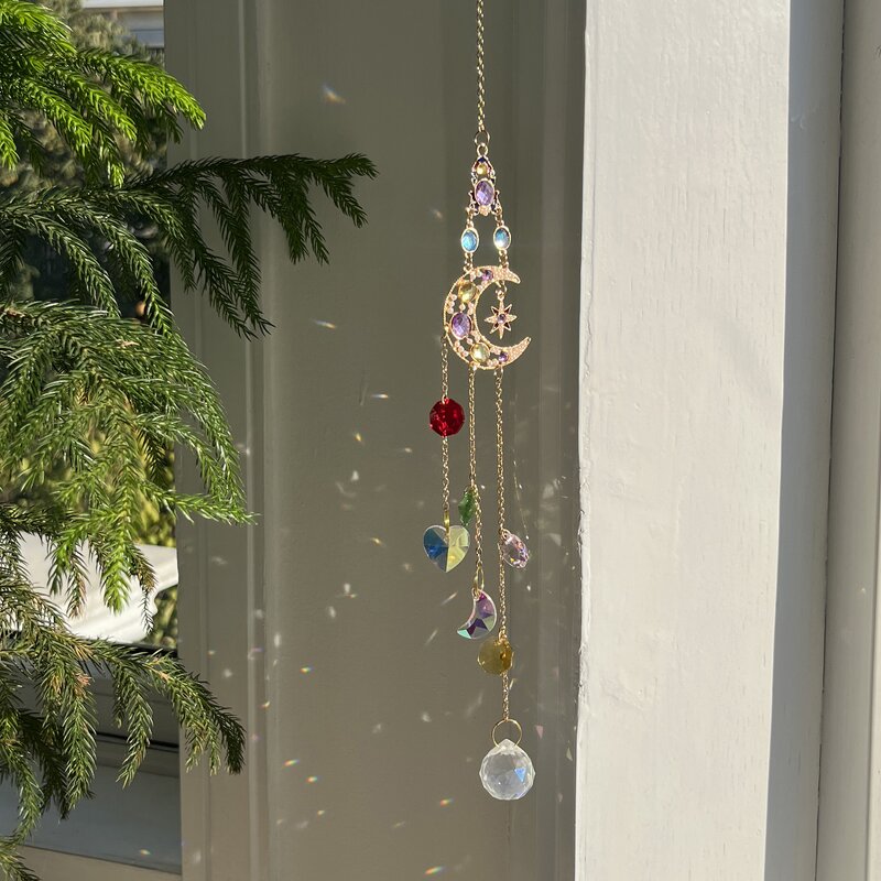 Sun Catcher Manufacturer - OEM Hanging DIY Crystal Moon Star Kit